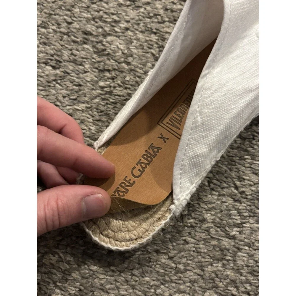 Vilebrequin’s White Pare Gabia Espadrille‎ Slides Size 40 Men’s 6.5 Women’s 9